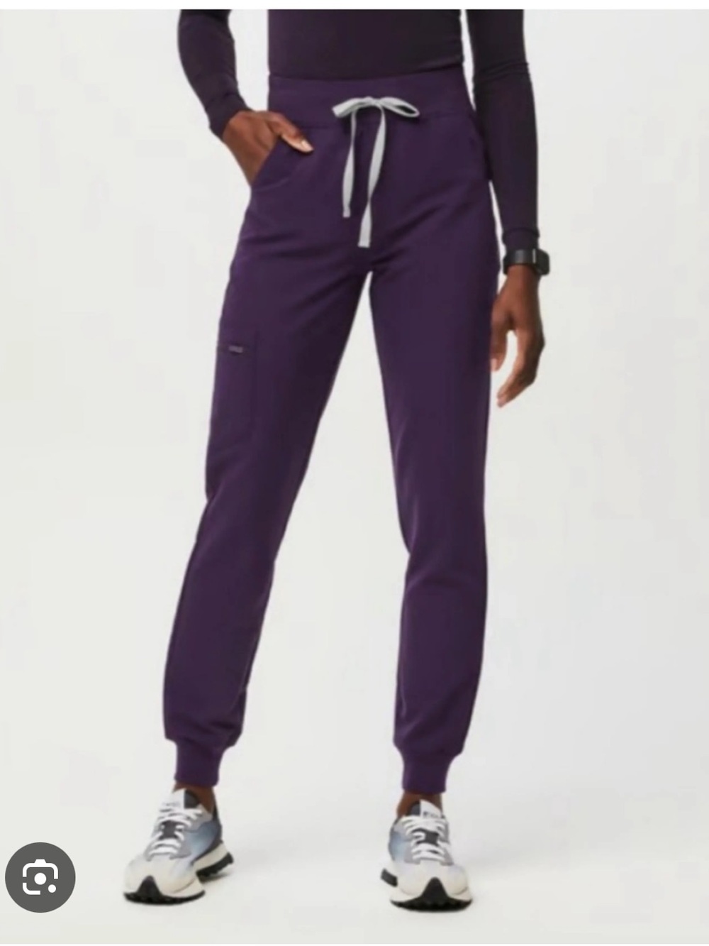 figs purple jam zamora high waisted joggers